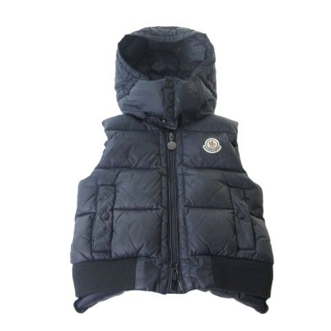 モンクレール MONCLER キッズ ダウンベスト フーデッド ジップアップ AA 4A 104cm