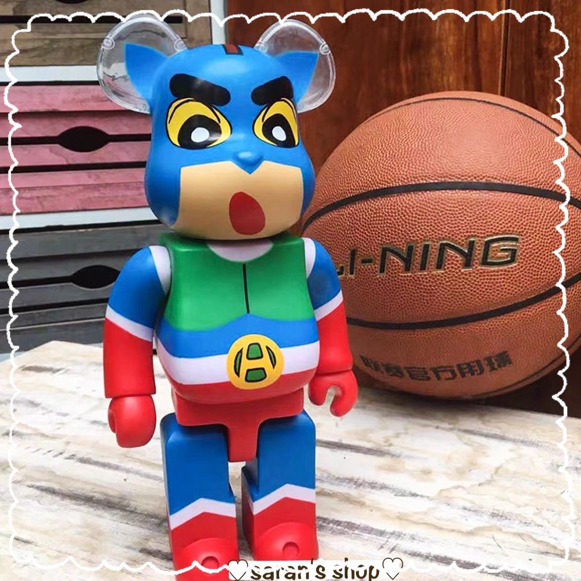 ベアブリック BE@RBRICK 400% 28センチ アクション仮面 クレヨン