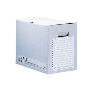プラスサンプルボックスエコノミータイプ A4ヨコ 背幅200mm ブルー FL-002SB 1セット 20個
