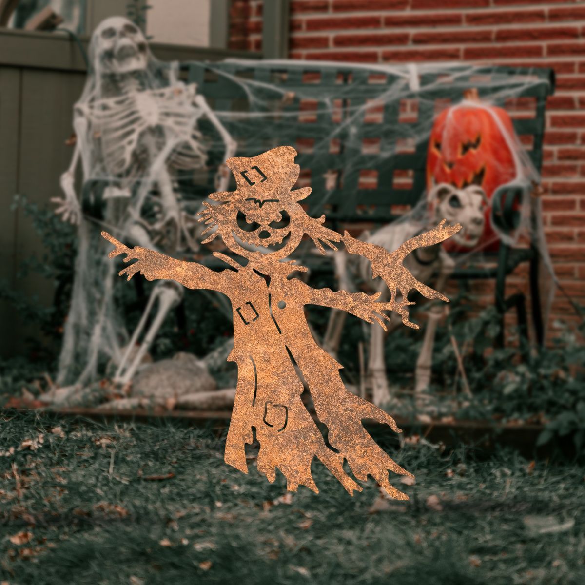 ガーデンピック ハロウィン装飾 ガーデニング オバケ案山子