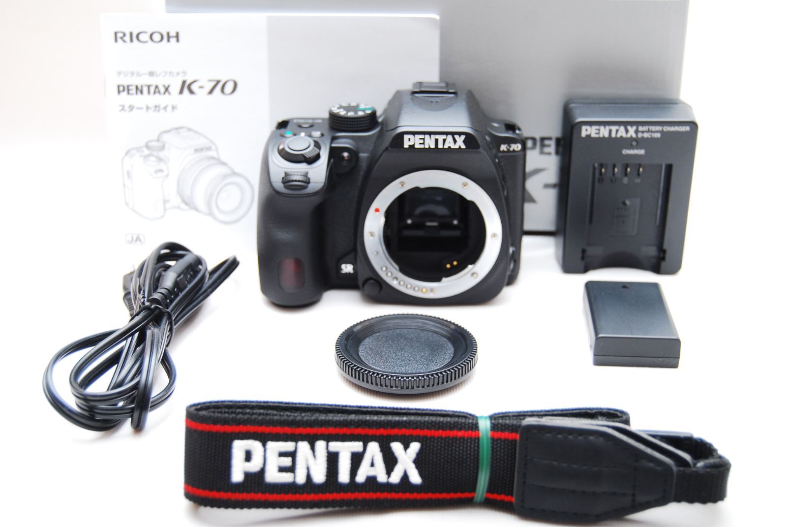 上 PENTAX K-70 ショット数１４４５回 ボディ ブラック