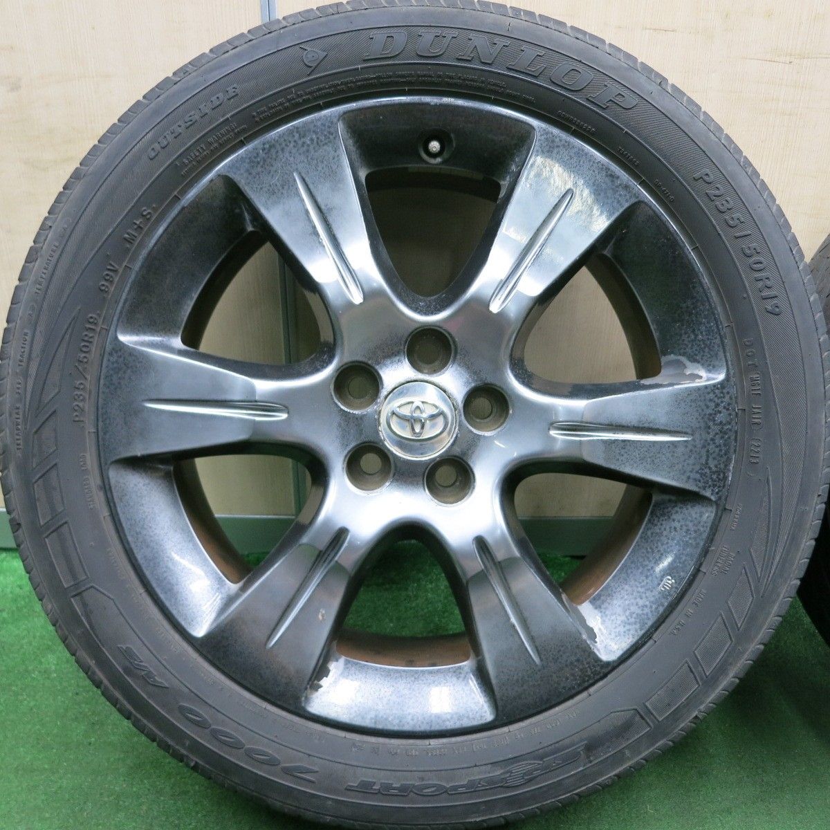 送料無料* 4本価格☆US トヨタ シエナ SE 純正 235/50R19 ダンロップ 
