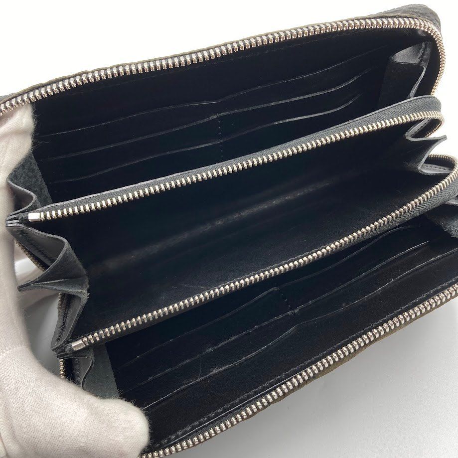 ALZUNI シャークスキン 長財布 極美品 ALZUNI シャークスキン 長財布 L