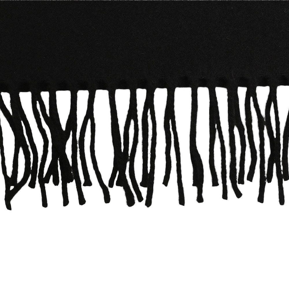 アミパリス 黒 ハート マフラー 美品 黒色マフラー ハートとAの刺繍付き ami paris ハート刺繍 マフラー 黒