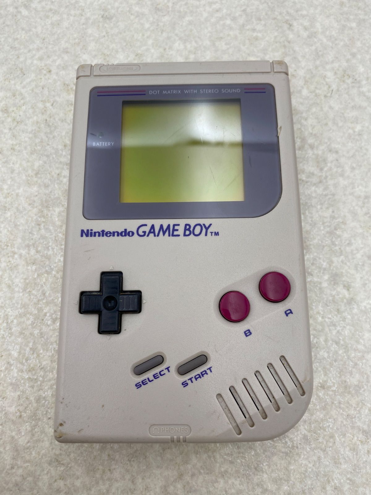 初代ゲームボーイ 本体 DMG-01 動作確認済み 黄ばみ少 箱なし 初代