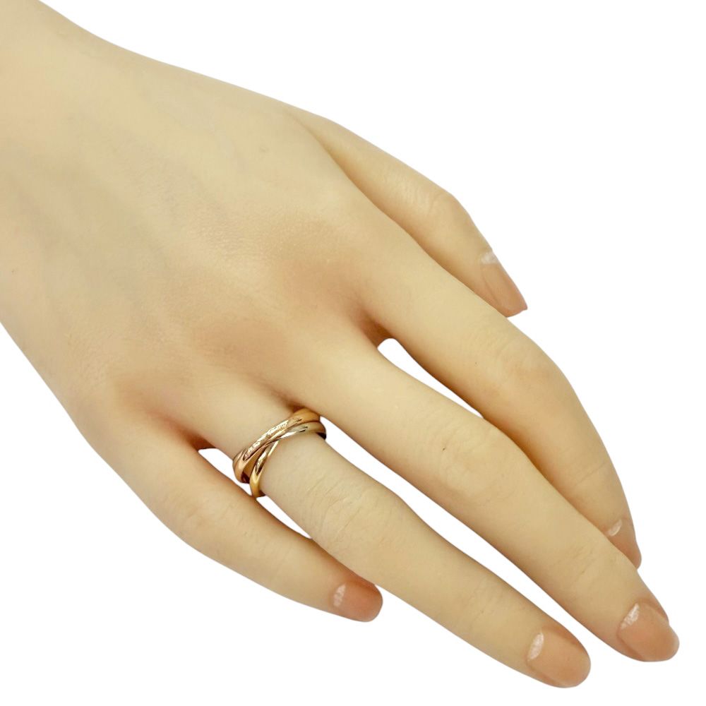 カルティエ トリニティ リング 指輪 12号 18金 K18イエローゴールド レディース CARTIER カルティエ