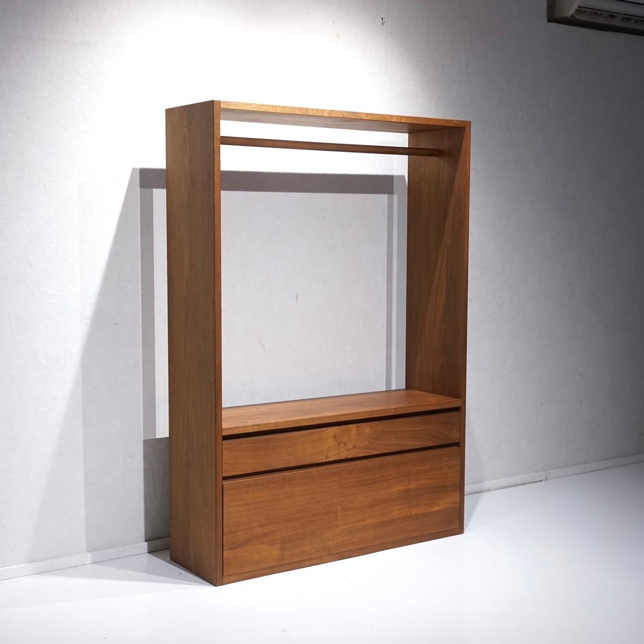 Bello Select ハンガーラック 収納棚 洋服収納 木製 ウォールナット 無垢材 北欧 モダン ホテルライク