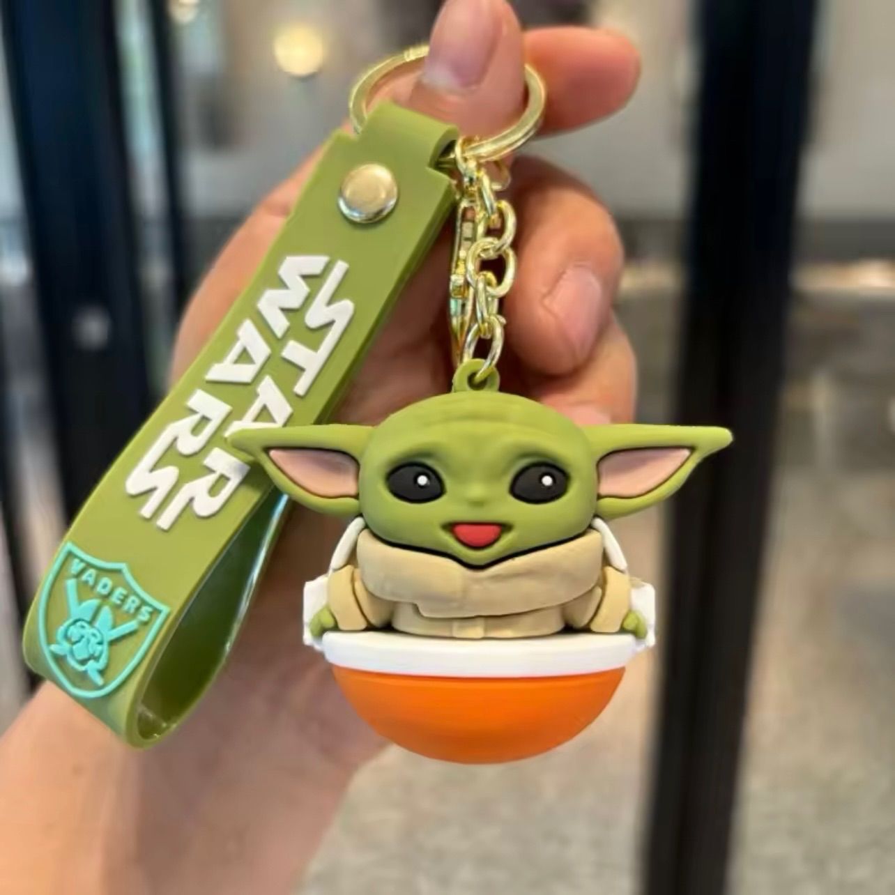 スターウォーズ ベビーヨーダ 笑顔真顔ver キーホルダー ストラップ