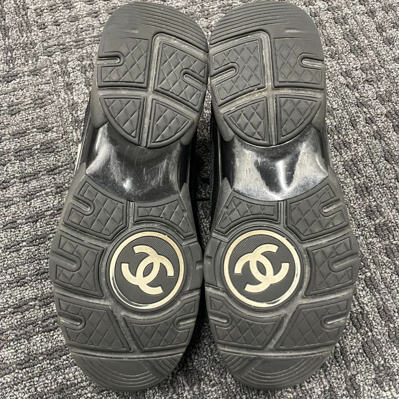 CHANEL】シャネル サイズ43 スニーカー W G38301 #43 黒 メッシュ