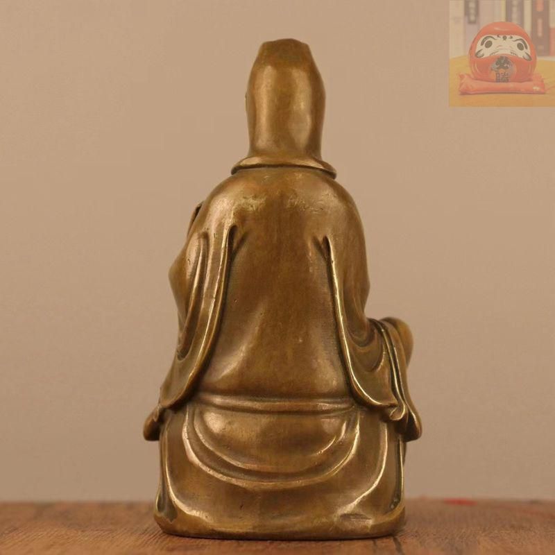 送子観音菩薩 菩薩像 観音像 風水 置物 オブジェ 銅製 仏像 子宝