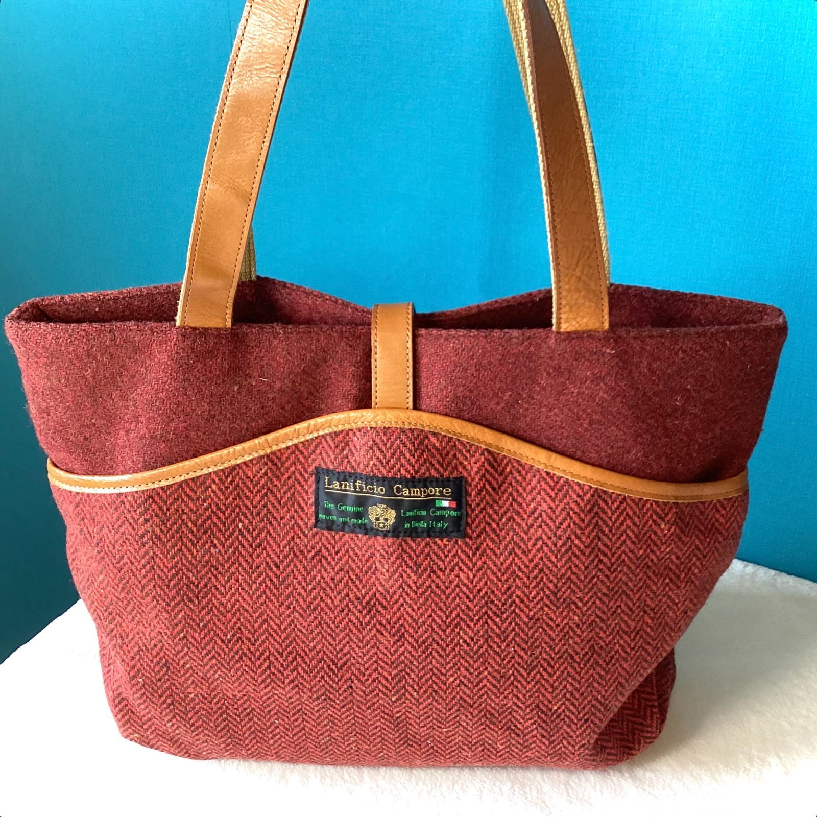 COMPLETE WORKS HARRIS TWEED ハリスツイード NU-702 トートバッグ レッド - メルカリ