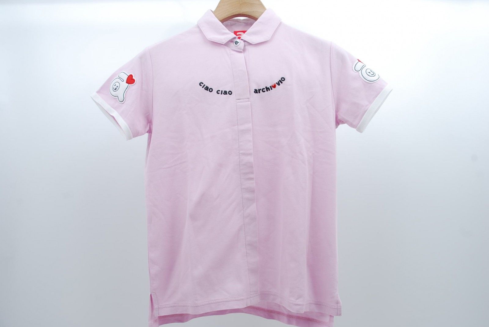 archivio - coco 中古 アルチビオ archivio レディース 半袖ポロシャツ 36(S) ピンク ストレッチ 中古 レディース アルチビオ archivio 半袖ポロシャツ 36(S