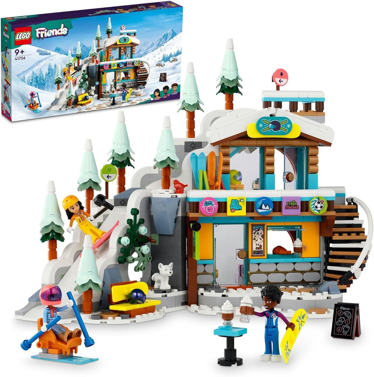 レゴ(LEGO) フレンズ ゲレンデとカフェ おもちゃ 玩具 プレゼント 誕生日 ブロック クリスマス 女の子 男の子 子供 9歳 10歳 11歳 小学生 ごっこ遊び おままごと 41756