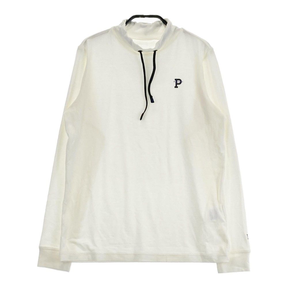 サイズ：0 PEARLY GATES パーリーゲイツ 2024年モデル ハイネック 長袖Tシャツ  ホワイト系 [240101457331] ゴルフウェア レディース ストスト サイズ：0 PEARLY GATES パーリーゲイツ 2024年モデル