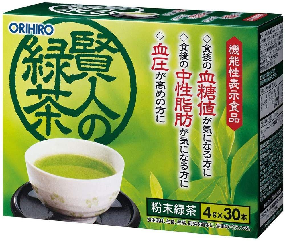 2個】オリヒロ 賢人の緑茶4g×30包x2個(4571157252148-2)