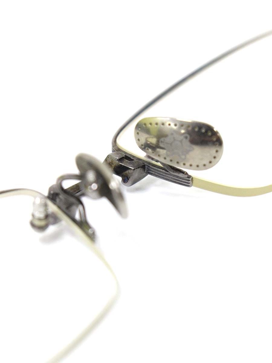 フォーナインズ TW-61T メガネ シルバー/ブラック メタルフレーム  