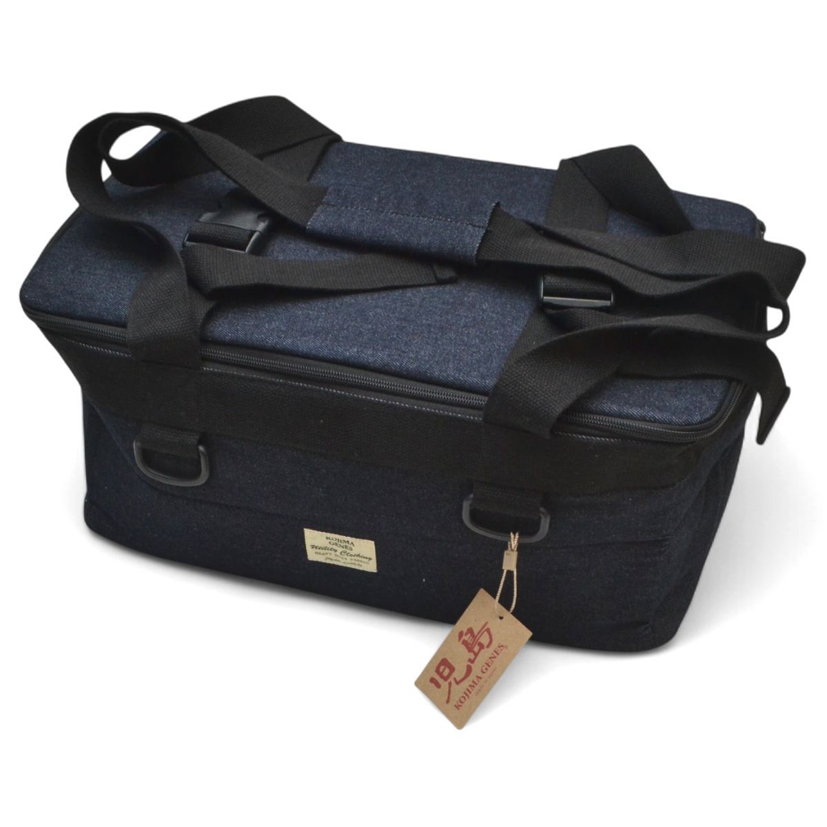 未使用 KOJIMA GENES 児島ジーンズ デニムキャンプバッグ ショルダーバッグ メンズ インディゴ