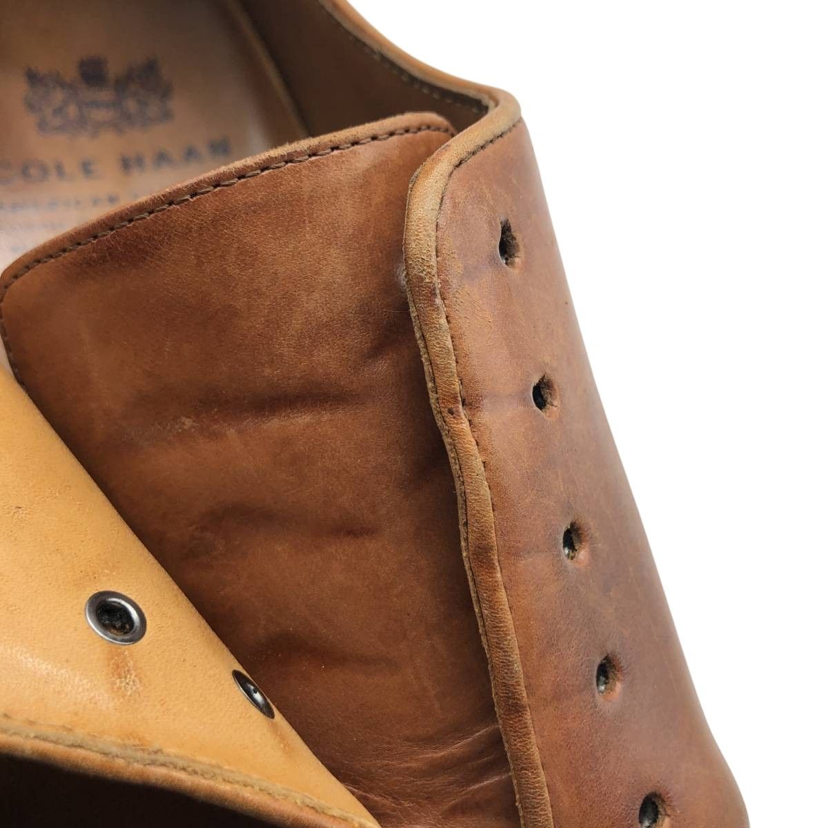 短翌日配送。 古着 コールハーン COLEHAAN プレーントゥシューズ 9 1|2D メンズ27.5cm相当|saa013887