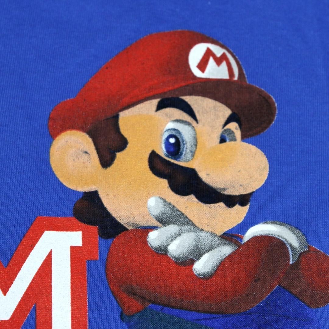 L】00s 新品 デッドストック スーパーマリオブラザーズ MARIO TEAM T