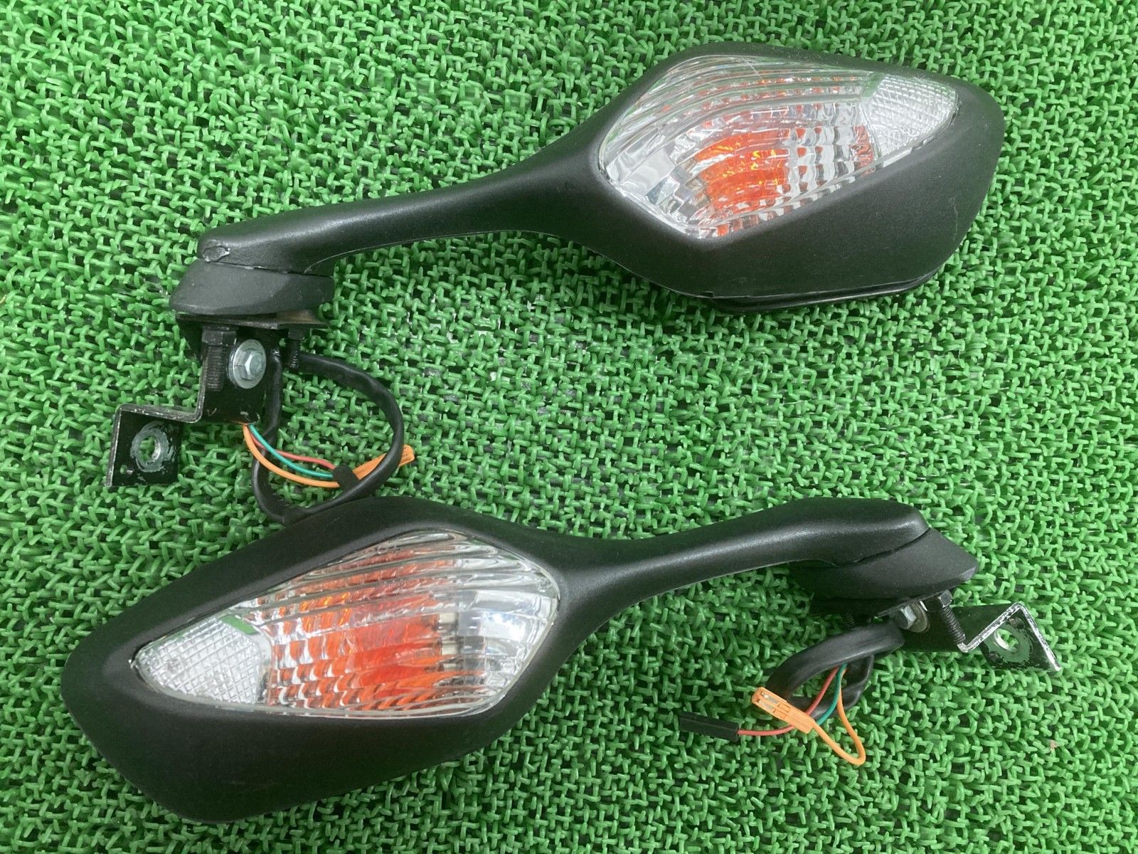 CBR1000RR ミラー 左右 社外 バイク 部品 SC59 ウインカー内蔵 割れ 