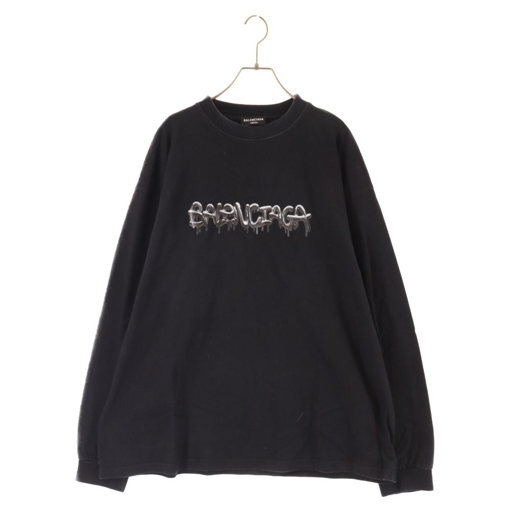 BALENCIAGA スライムグラフィックロゴ オーバーサイズカットソー BALENCIAGA (バレンシアガ) スライムロゴ オーバーサイズ クルー