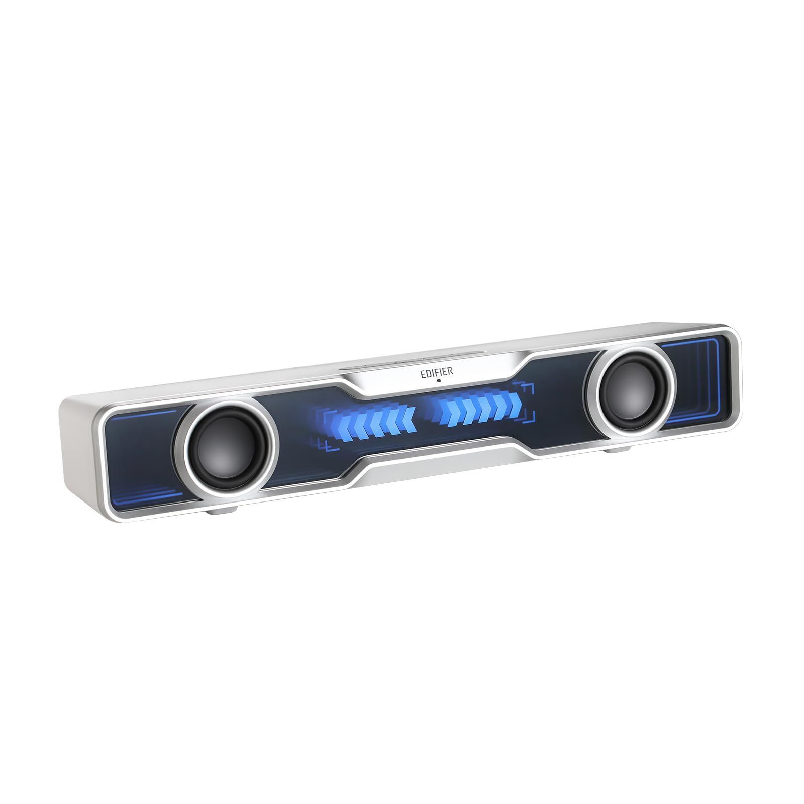 サウンドバー Bluetooth 5.4 PCスピーカー USB Type-A給電式 QS30 RGBライト付き 内蔵マイク SUMMER金賞」Edifier 専用アプリ ゲーム/音楽/映画モード対応 「VGP2024 パソコン/ラップトップ/タブレット/スマ