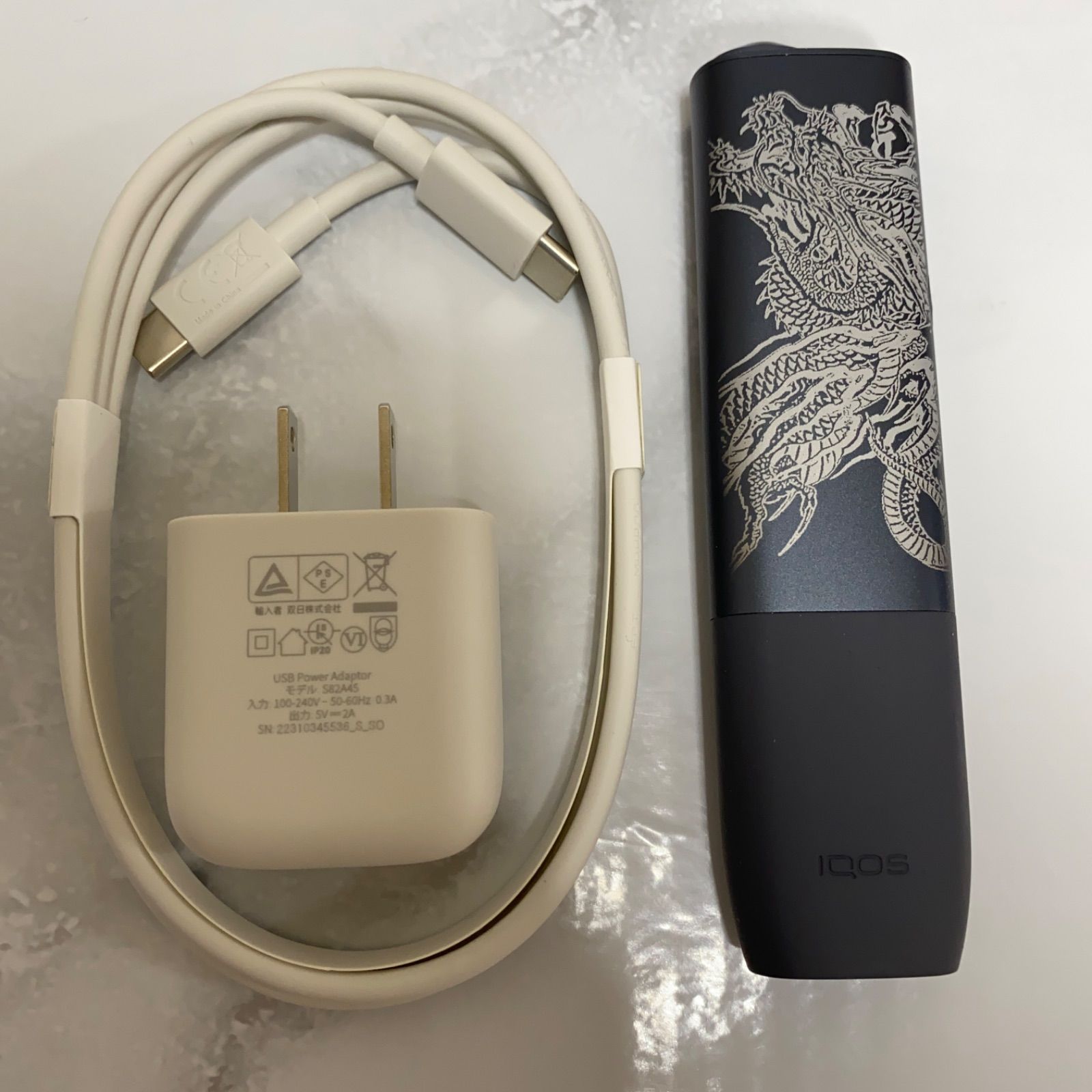 iQOS ILUMA ONE アイコス イルマ ワン 昇り龍 レーザー加工 ドラゴン 