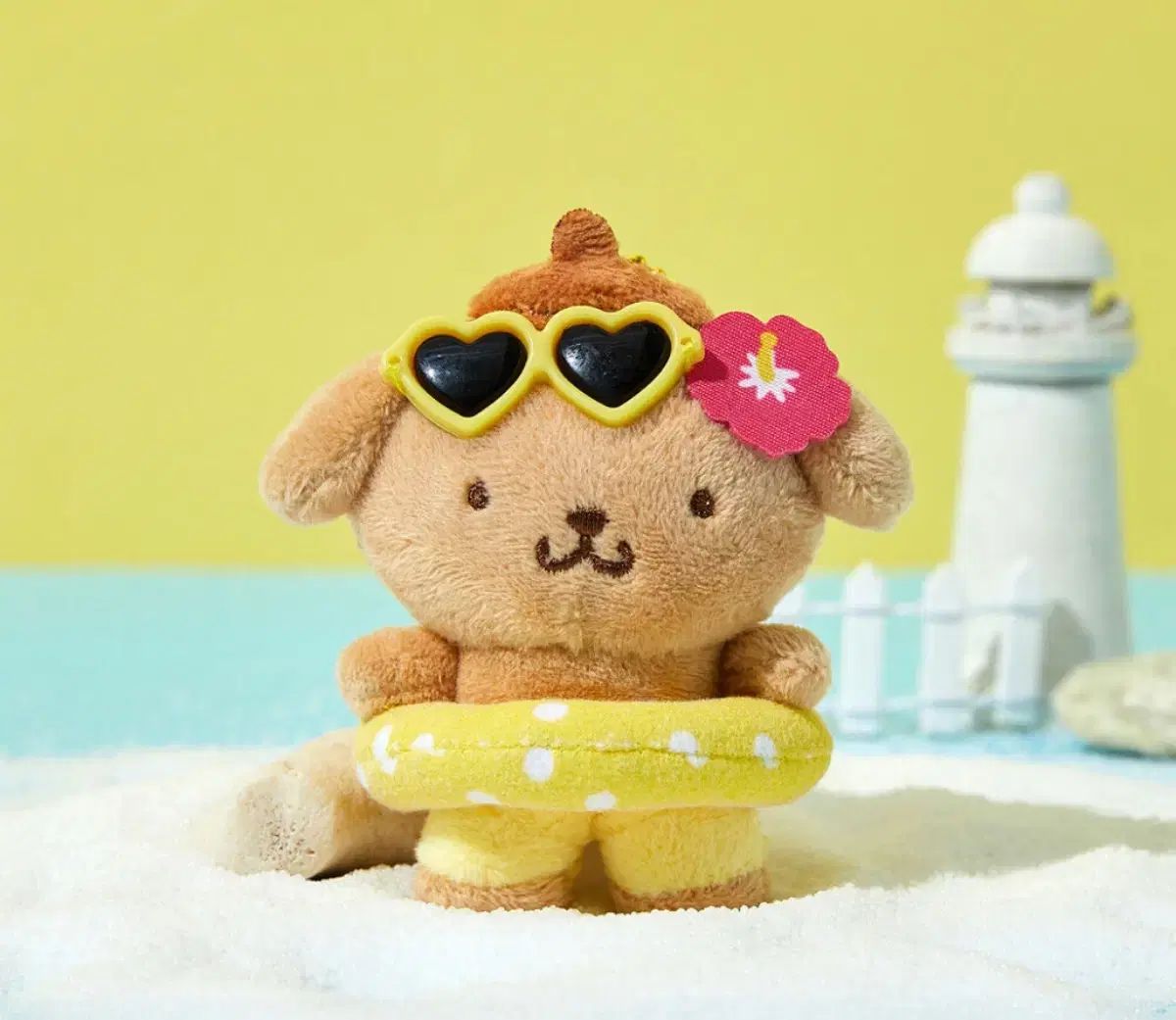 オリーブヤング サンリオコラボ ぬいぐるみキーホルダー　日焼けシナモン オリーブヤング サンリオコラボ ぬいぐるみキーホルダー 日焼け