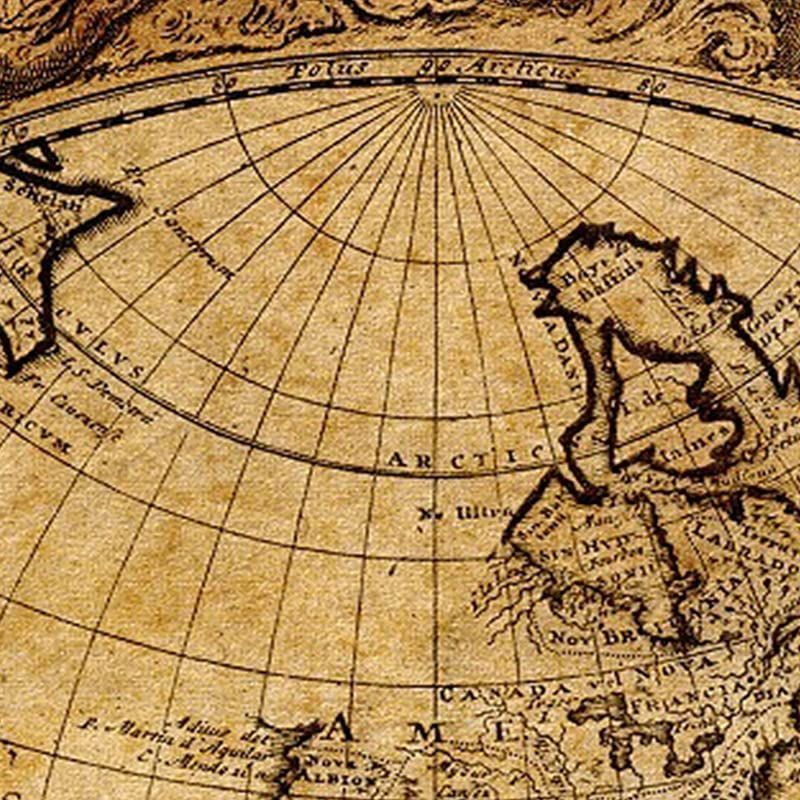 古地図 ワールドマップ 布製 壁飾り ヴィンテージ (150㎝150