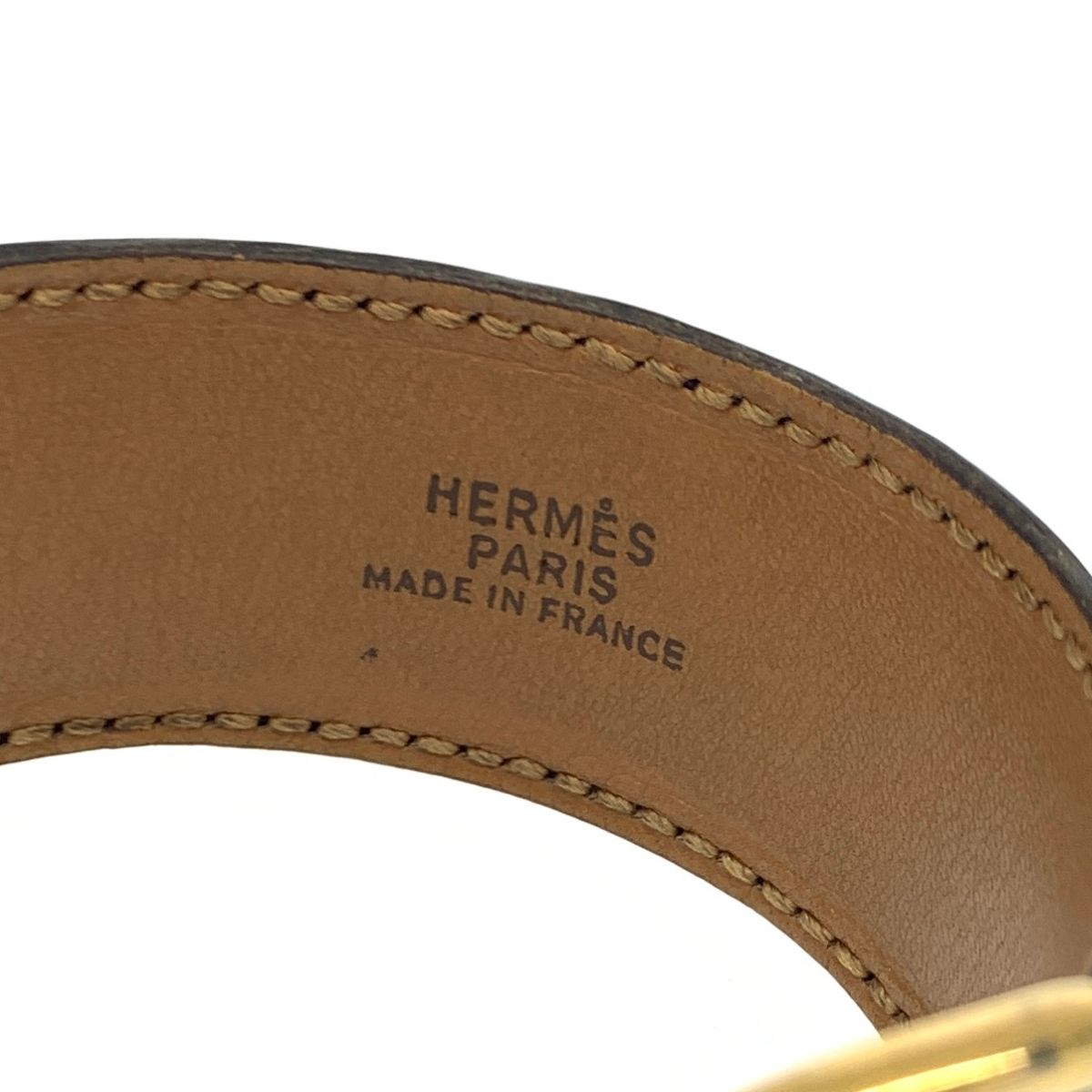HERMES エルメス ホースビットバングル 〇I刻印 ブラック