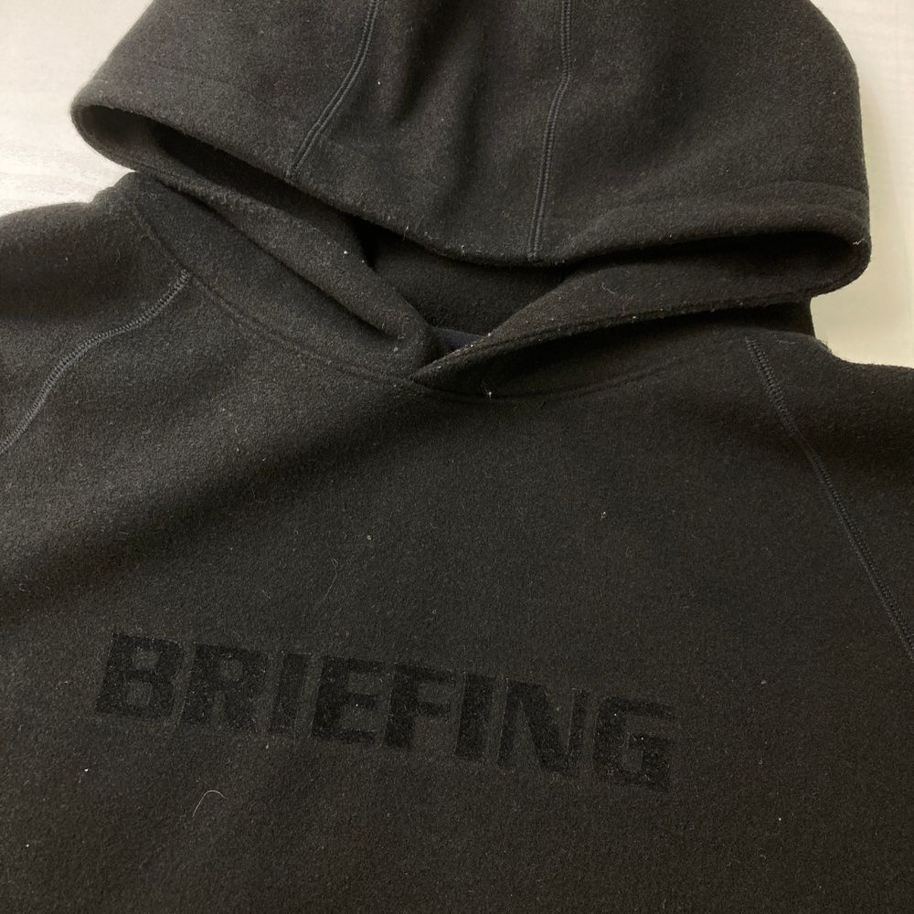 サイズ L BRIEFING GOLF ブリーフィング フリース 長袖パーカー ブラック系 240101394021 ゴルフウェア メンズ ストスト LLC-HASEGAWATOSO_COM