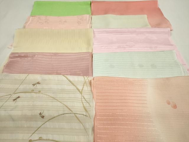 平和屋着物＊夏物 和装小物 帯揚げ10枚 全て正絹 あり DAAP5162by