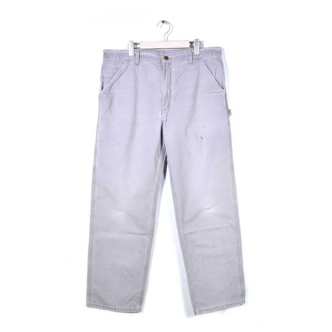 カーハート メキシコ製 ペインターパンツ ダック地 ライトグレー