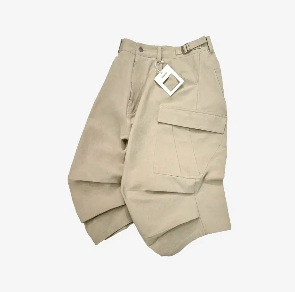 3 Nonnod サイド カーゴ ショートパンツ ベージュ