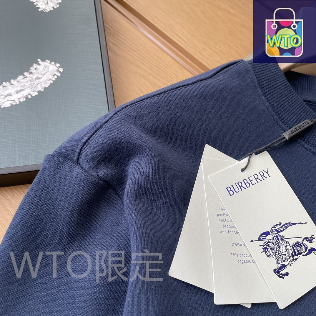  新モデルの バーバリー クラシックな戦馬柄の輸入刺繍入り丸首セーター WTO輸入1 Tシャツ アパレル キャラクターグッズ