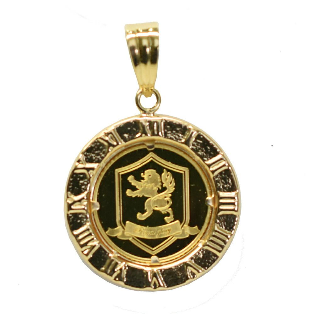 純金 K24 クラウンコイン 1 25オンス Ｋ18枠付きペンダントトップ