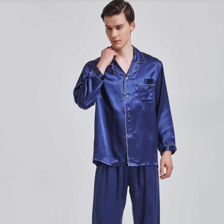  敬老の日 パンツ パジャマ ロング 寝間着 長袖 前開き シルクパジャマ セットアップ ルームウェア 快眠 敏感肌 部屋着 ナイトウェア 上下セット 彼氏 シルク メンズ ギフト プレゼント oohN 577 離乳食調理器具 授乳 食事