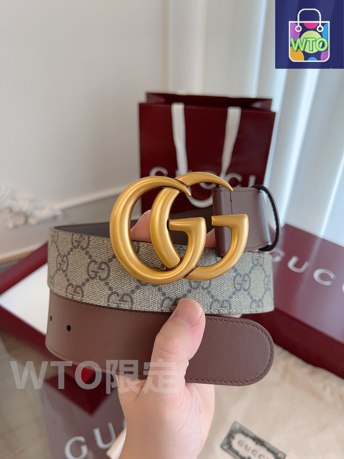 今日特価】GUCCI グッチ レザーベルト-1 - メルカリ