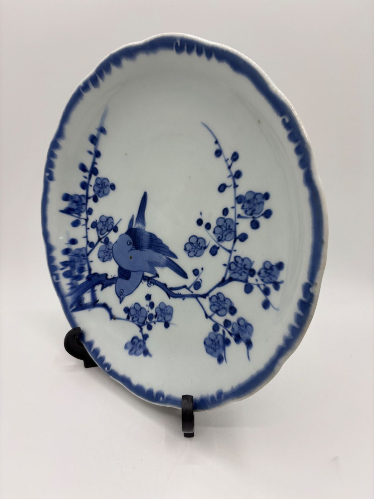 古伊万里 染付 梅竹文 油壷