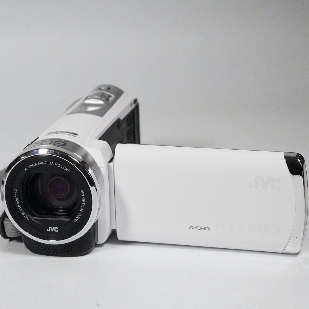JVC Victor エブリオ Everio GZ-E750-W フルHD 美品 Amazon | Victor ビクター JVC 光学40倍ズーム搭載ビデオカメラ