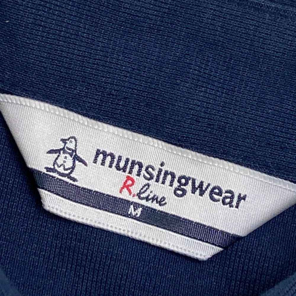マンシングウェア R.line ゴルフ ポロシャツ ホワイト 総柄 Mサイズ MUNSING WEAR マンシングウェア 2023年モデル 半袖ポロシャツ 総