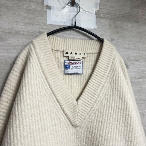 MARNI マルニ CVMG0055Q0 20AW OVERSIZED KNIT オーバーサイズニット sizeM ベージュ 【中目黒B3】 -  メルカリ