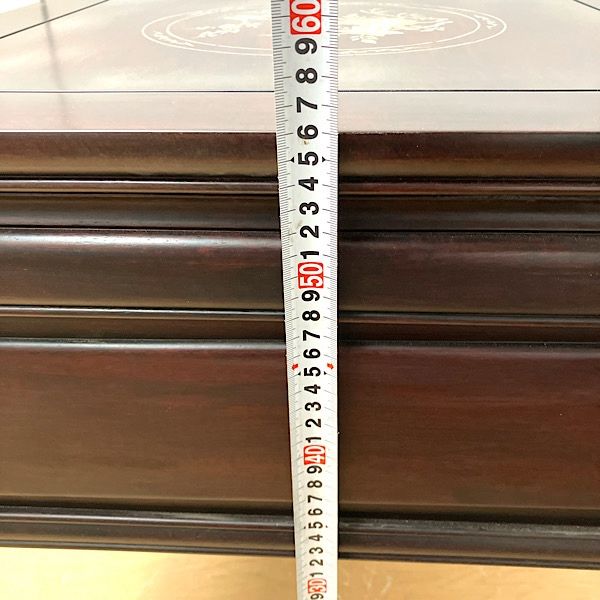 引取 アンティーク調 彫刻入りサイドテーブル 飾り台 引き出し付き 和モダン 107883 MARWIL-DEMENAGEMENTS_CH