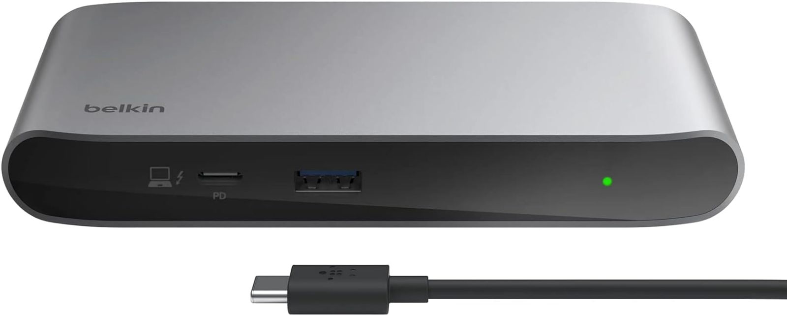 Belkin Apple公認 5-in-1 Thunderbolt 4ドッキングステーション 40Gbpsデータ転送 96W PD対応 デュアル4K|60Hz シングル8K|30Hz 150W電源ユニット-TB4ケーブル 0.8m 付属 INC013q