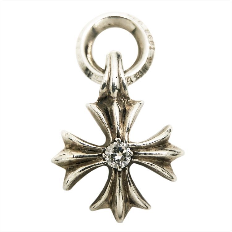 ChromeHearts クロムハーツ CH PLUS 2PD CHプラス アフターダイヤモンド チャーム ペンダント トップ ネックレス シルバー
