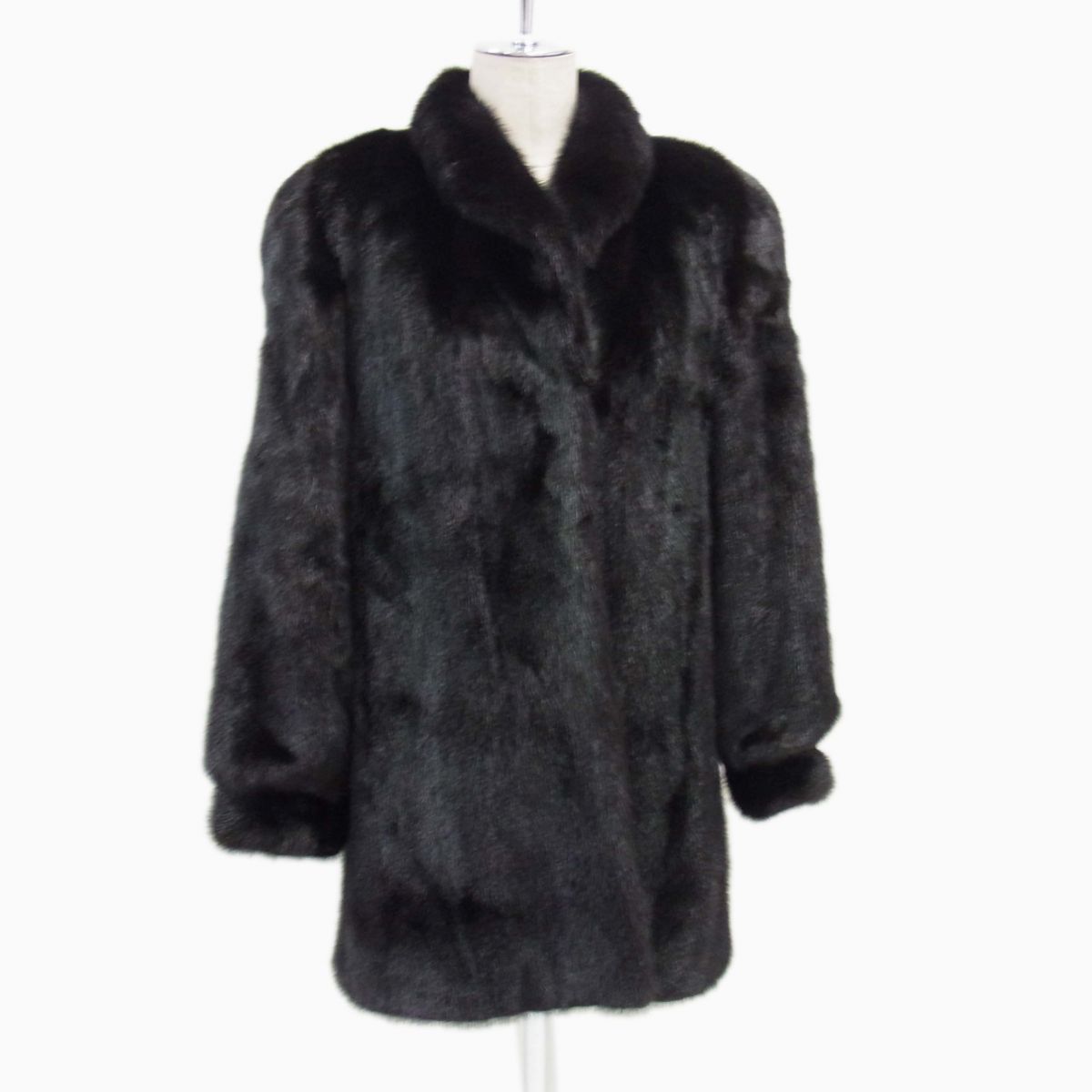 毛並み極美品▽SAGA MINK サガミンク 本毛皮セミロングコート