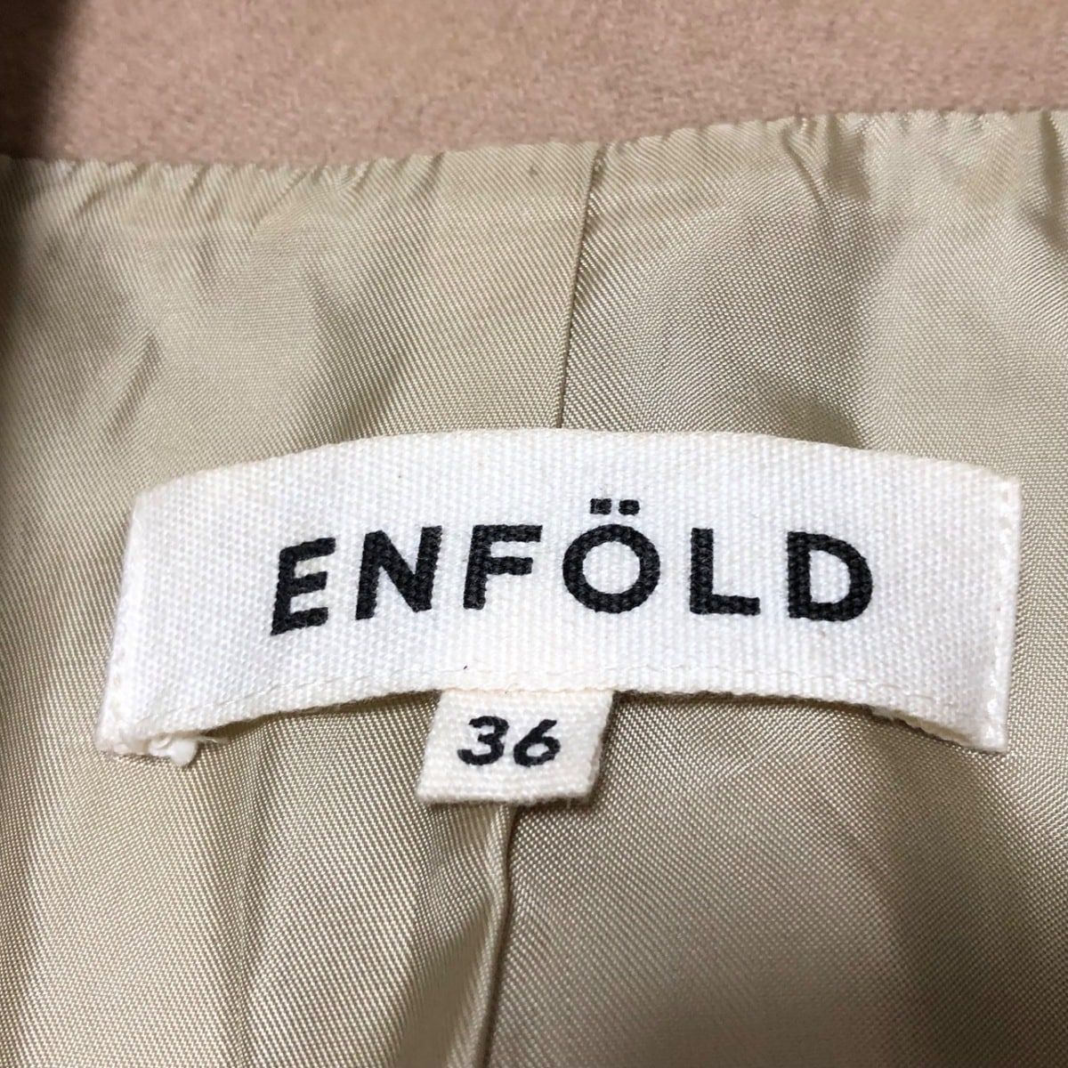 ENFOLD エンフォルド コート サイズ36 S レディース - ベージュ 長袖 秋 冬 SIROKUMA-CORPORATION_COM