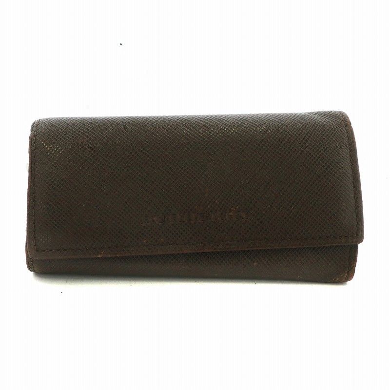 バーバリー BURBERRY キーケース 鍵入れ レザー 4連 内側ノバ