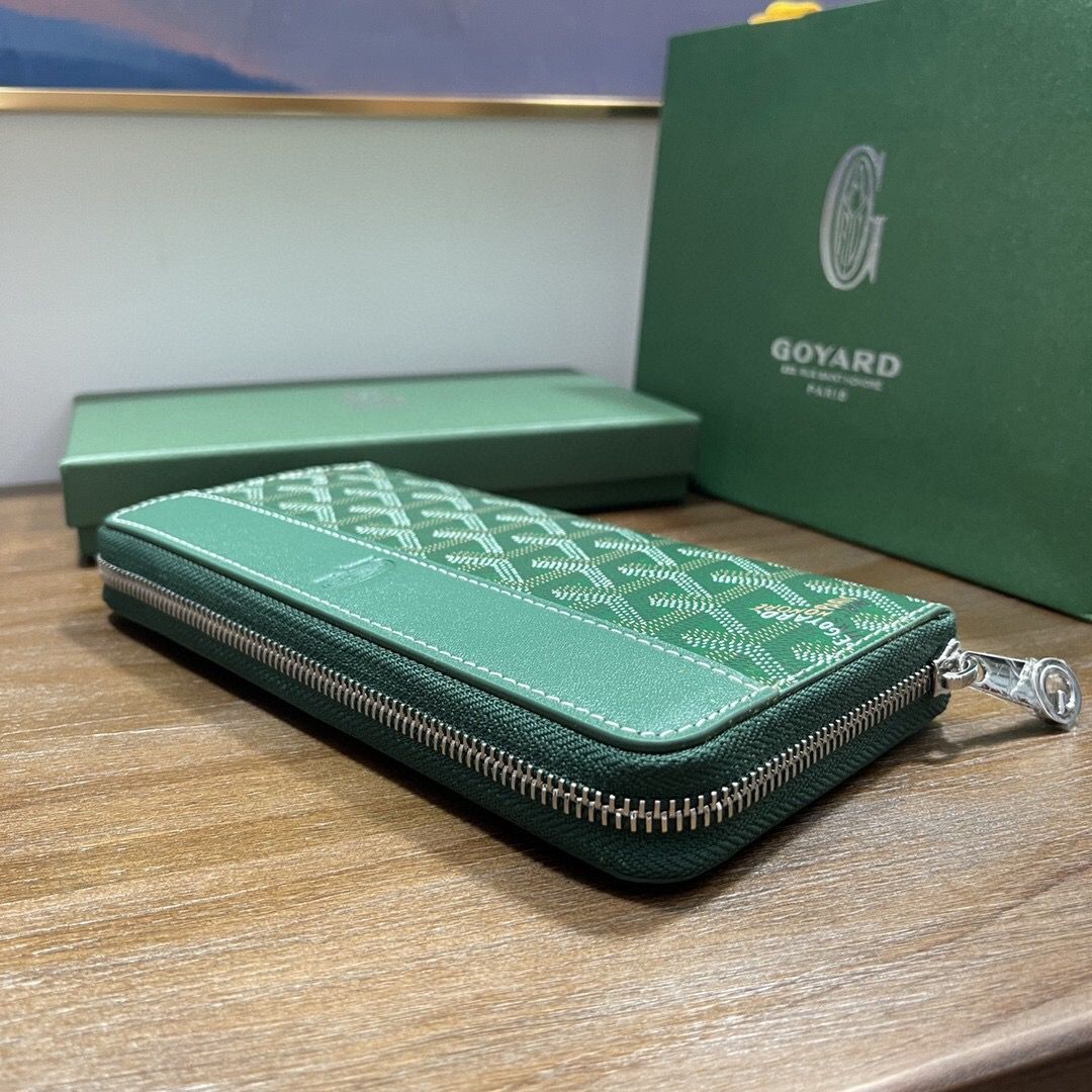 新品未使用】Goyard ゴヤール マティニョンGM長財布 ボルドー ジップ ファスナー長財布 財布 ウォレット グリーン - メルカリ