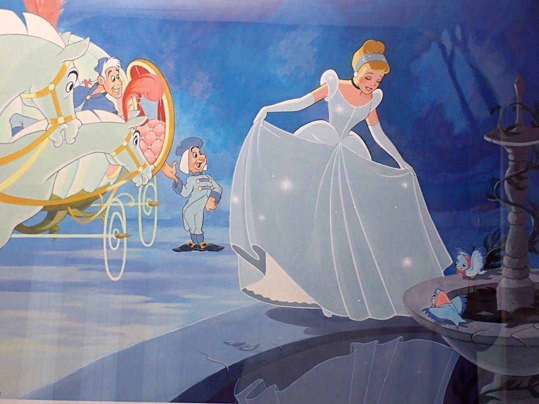 Disney - DISNEY ディズニー FASCINATING DRESS 魅惑のドレス TOBY BLUTH トビー ブルース ジークレー版画 350限定 証明書付き 中古A- 【送料無料】 D-2243【質屋出品】 Disney - DISNEY ディズニー FASCINATING DRESS 魅惑のドレス